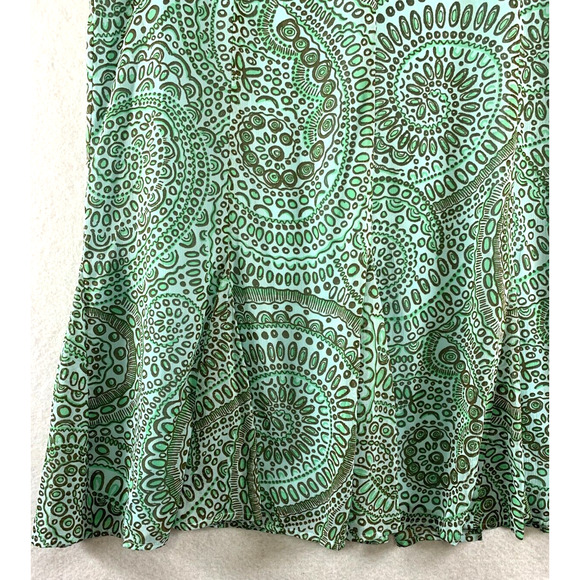JH Collectible Women Midi Skirt Sz 14 Teal Fairy Feminine Romantic Artsy Chiffon - Picture 2 of 12
